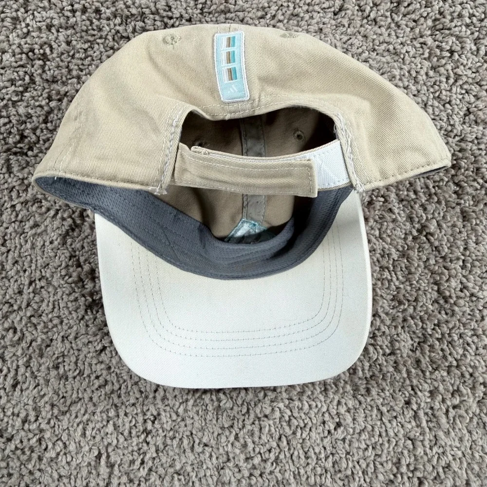 Adidas Beige One Size Fits All Baseball Cap snapback hat athletic athleisure gym